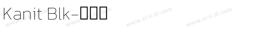 Kanit Blk字体转换